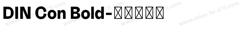 DIN Con Bold字体转换